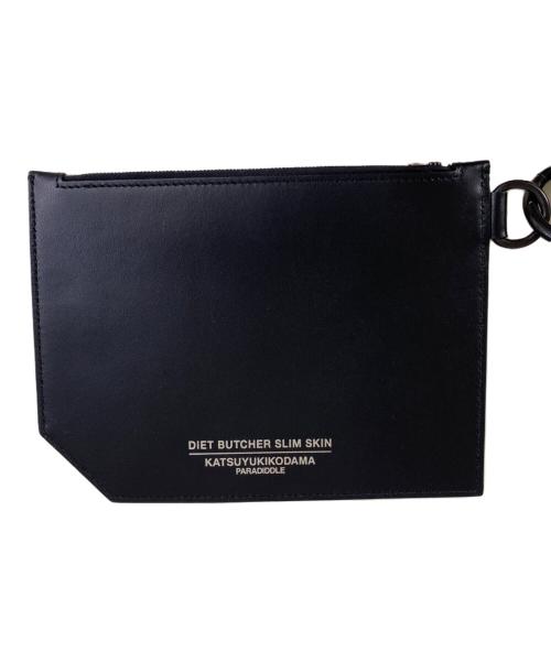 DIET BUTCHER SLIM SKIN（ダイエットブッチャースリムスキン）DIET BUTCHER SLIM SKIN (ダイエットブッチャースリムスキン) KOSUKE KAWAMURA (コウスケ カワムラ) 3 SIZE BAGS WITH SHOULDER STRAP ショルダーバッグ ブラックの古着・服飾アイテム