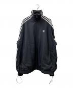 adidasアディダス）の古着「ADILENIUM オーバーサイズ トラックトップ」｜ブラック