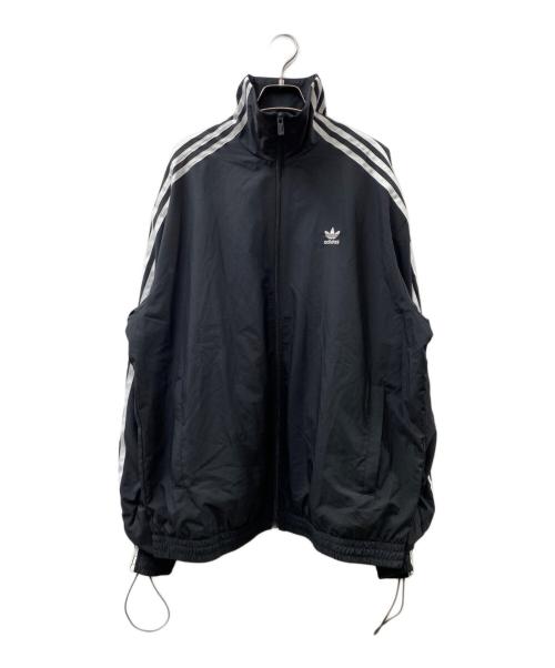 adidas（アディダス）adidas (アディダス) ADILENIUM オーバーサイズ トラックトップ ブラック サイズ:Mの古着・服飾アイテム