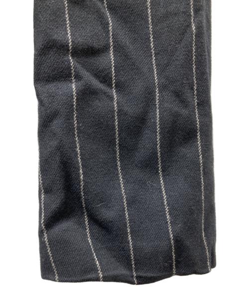 Yohji Yamamoto pour homme（ヨウジヤマモト プールオム）Yohji Yamamoto pour homme (ヨウジヤマモト プールオム) 00S ストライプ ウールテーラードジャケット ブラック サイズ:3の古着・服飾アイテム