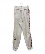 OFFWHITEオフホワイト）の古着「サイドテープスウェットパンツ」｜ホワイト