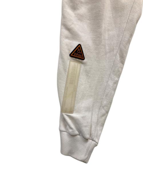 OFFWHITE（オフホワイト）OFFWHITE (オフホワイト) サイドテープスウェットパンツ ホワイト サイズ:xsの古着・服飾アイテム