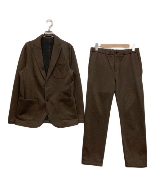 nano・universe（ナノ・ユニバース）nano・universe (ナノ・ユニバース) il Birichino セットアップジャケット ブラウン サイズ:Mの古着・服飾アイテム