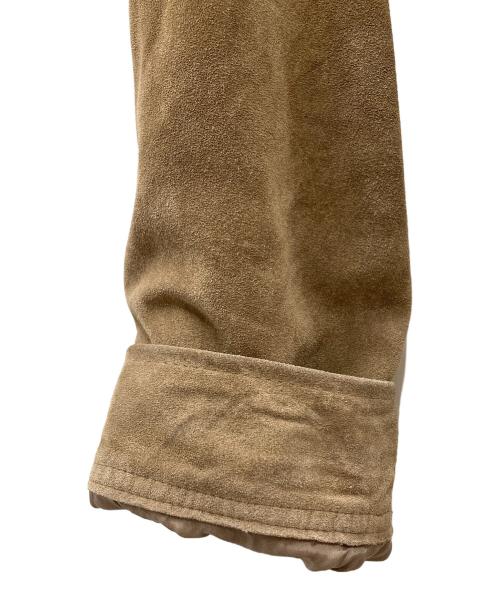 RRL（ダブルアールエル）RRL (ダブルアールエル) スエードレザー トラッカージャケット ブラウン サイズ:Ｌの古着・服飾アイテム