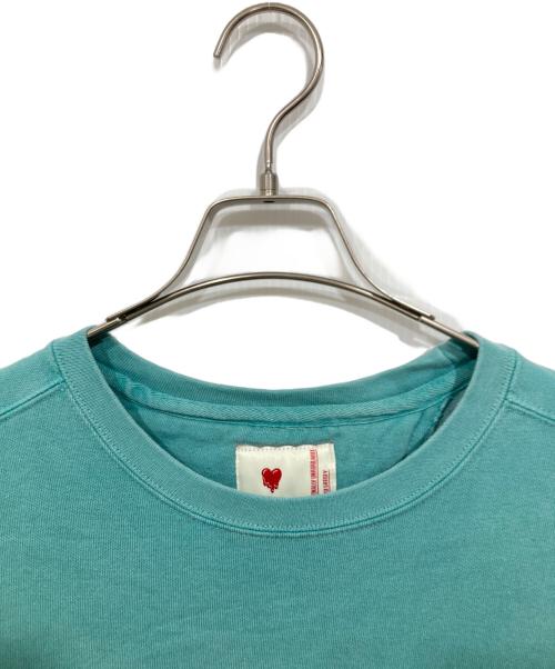 EMOTIONALLY UNAVAILABLE（エモーショナリー・アンアベイラブル）EMOTIONALLY UNAVAILABLE (エモーショナリー・アンアベイラブル) クルーネックスウェット ブルー サイズ:Lの古着・服飾アイテム