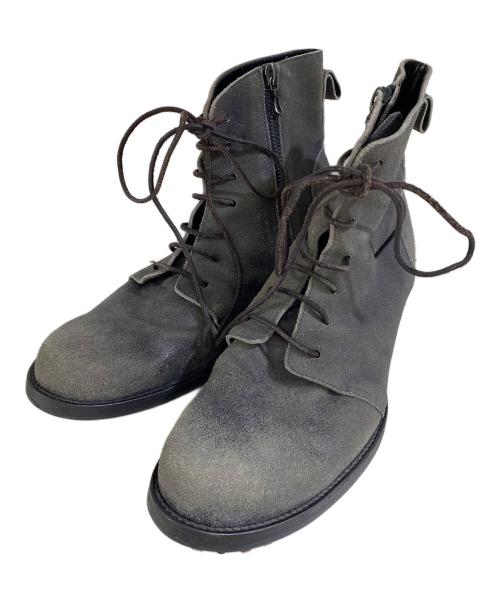 SHELLAC（シェラック）SHELLAC (シェラック) レースアップブーツ グレー サイズ:SIZE 42の古着・服飾アイテム