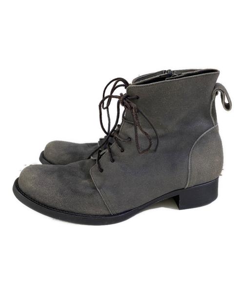 SHELLAC（シェラック）SHELLAC (シェラック) レースアップブーツ グレー サイズ:SIZE 42の古着・服飾アイテム