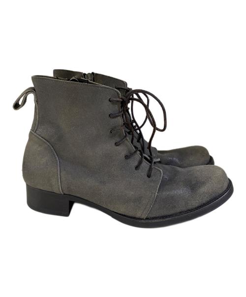SHELLAC（シェラック）SHELLAC (シェラック) レースアップブーツ グレー サイズ:SIZE 42の古着・服飾アイテム