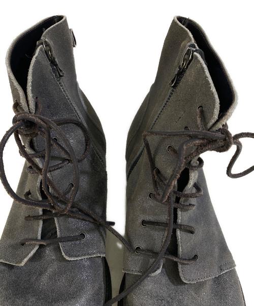 SHELLAC（シェラック）SHELLAC (シェラック) レースアップブーツ グレー サイズ:SIZE 42の古着・服飾アイテム
