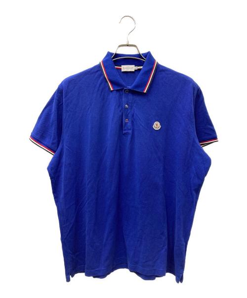 MONCLER（モンクレール）MONCLER (モンクレール) ポロシャツ ブルー サイズ:XXLの古着・服飾アイテム