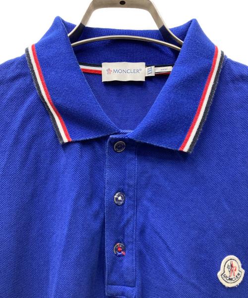 MONCLER（モンクレール）MONCLER (モンクレール) ポロシャツ ブルー サイズ:XXLの古着・服飾アイテム