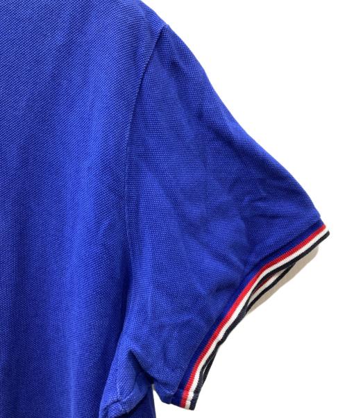 MONCLER（モンクレール）MONCLER (モンクレール) ポロシャツ ブルー サイズ:XXLの古着・服飾アイテム