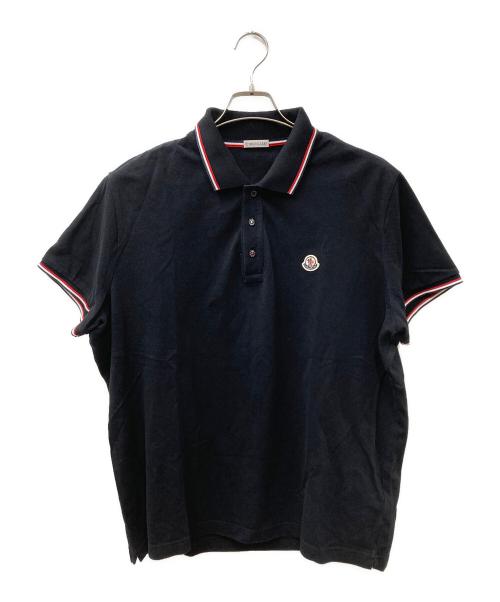 MONCLER（モンクレール）MONCLER (モンクレール) ポロシャツ ブラック サイズ:XXLの古着・服飾アイテム