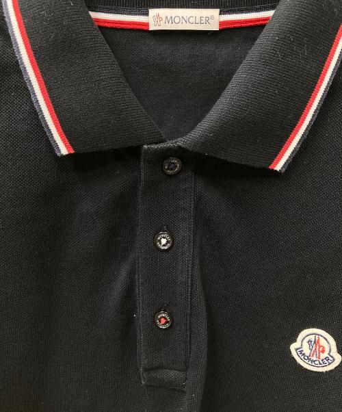 MONCLER（モンクレール）MONCLER (モンクレール) ポロシャツ ブラック サイズ:XXLの古着・服飾アイテム