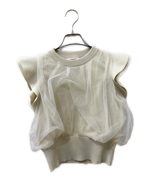 furfur（ファーファー）furfur (ファーファー) ノースリーブカットソー アイボリー サイズ:FREEの古着・服飾アイテム