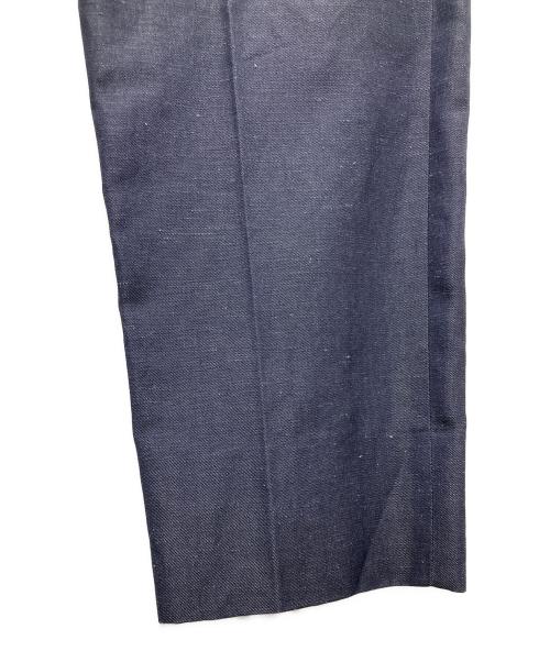 JOHN SMEDLEY（ジョンスメドレー）JOHN SMEDLEY (ジョンスメドレー) ウールリネン スラックス ネイビー サイズ:1の古着・服飾アイテム