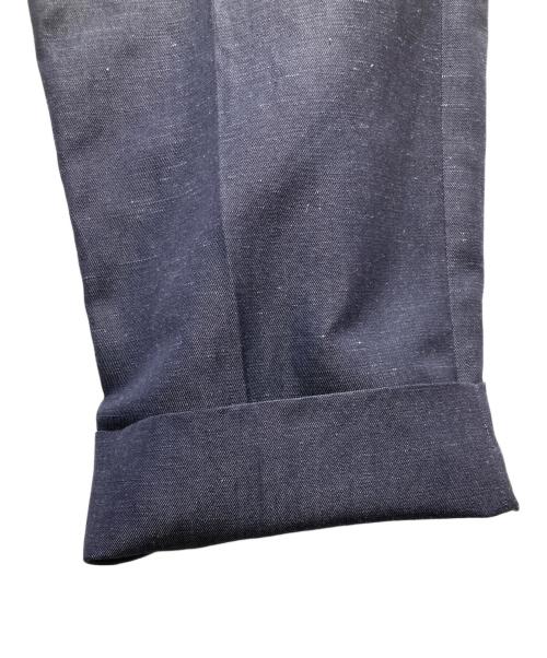JOHN SMEDLEY（ジョンスメドレー）JOHN SMEDLEY (ジョンスメドレー) ウールリネン スラックス ネイビー サイズ:1の古着・服飾アイテム