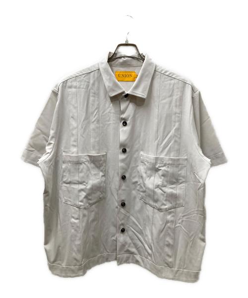 UNION（ユニオン）UNION (ユニオン) MOTEN SS WOVEN ボーリングシャツ ライトグレー サイズ:3の古着・服飾アイテム