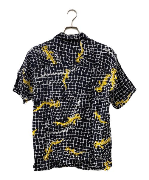 NEIGHBORHOOD（ネイバーフッド）NEIGHBORHOOD (ネイバーフッド) シャークアロハシャツ ブラック サイズ:Ｍの古着・服飾アイテム