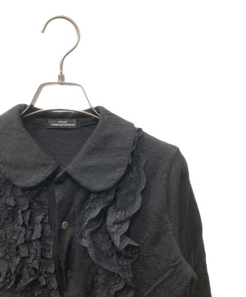 COMME des GARCONS tricot（コムデギャルソントリコ）COMME des GARCONS tricot (コムデギャルソントリコ) ニットカーディガン ブラック サイズ:不明(表記無)の古着・服飾アイテム