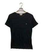 Vivienne Westwood manヴィヴィアン ウェストウッド マン）の古着「オーブロゴ刺繍Tシャツ」｜ブラック