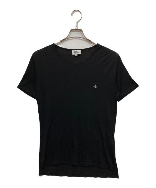 Vivienne Westwood man（ヴィヴィアン ウェストウッド マン）Vivienne Westwood man (ヴィヴィアン ウェストウッド マン) オーブロゴ刺繍Tシャツ ブラック サイズ:44の古着・服飾アイテム