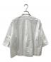 THIRD MAGAZINE (サードマガジン) ノーカラーブラウス ホワイト サイズ:Free：8000円