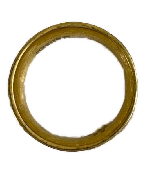 ALEXANDER McQUEEN（アレキサンダーマックイーン）ALEXANDER McQUEEN (アレキサンダーマックイーン) スカルモチーフリング ゴールド×ピンク サイズ:OneSizeの古着・服飾アイテム