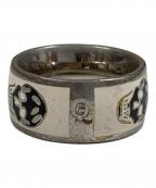 ALEXANDER McQUEENアレキサンダーマックイーン）の古着「スカルモチーフリング」｜シルバー×ベージュ