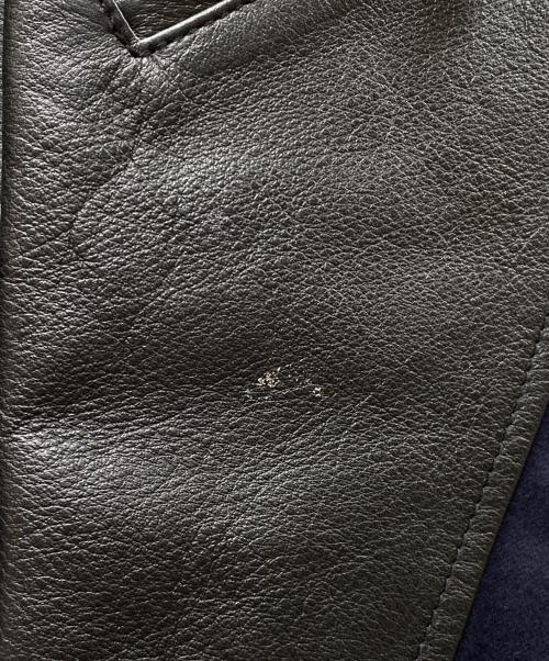 JUNYA WATANABE MAN（ジュンヤワタナベマン）JUNYA WATANABE MAN (ジュンヤワタナベマン) BROOKS BROTHERS (ブルックスブラザーズ) レザー切替テーラドジャケット ネイビー サイズ:Lの古着・服飾アイテム