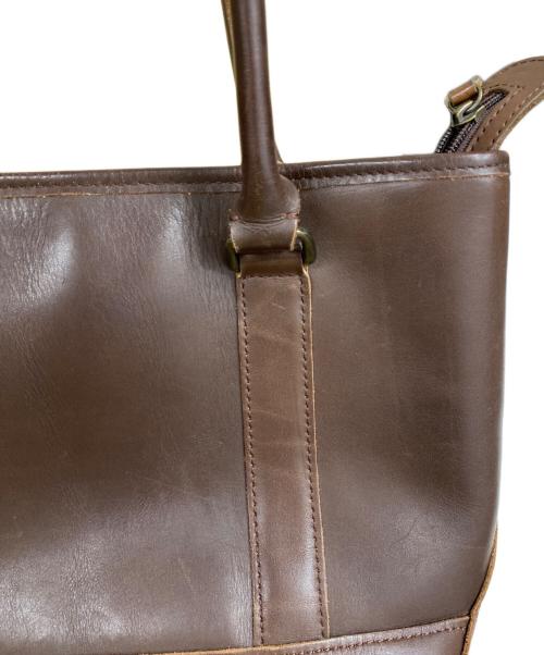 L.L.Bean（エルエルビーン）L.L.Bean (エルエルビーン) レザートートバッグ ブラウンの古着・服飾アイテム