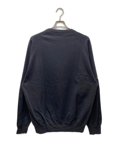 COMOLI（コモリ）COMOLI (コモリ) LW コットン裏毛 クルーネック ブラック サイズ:3の古着・服飾アイテム