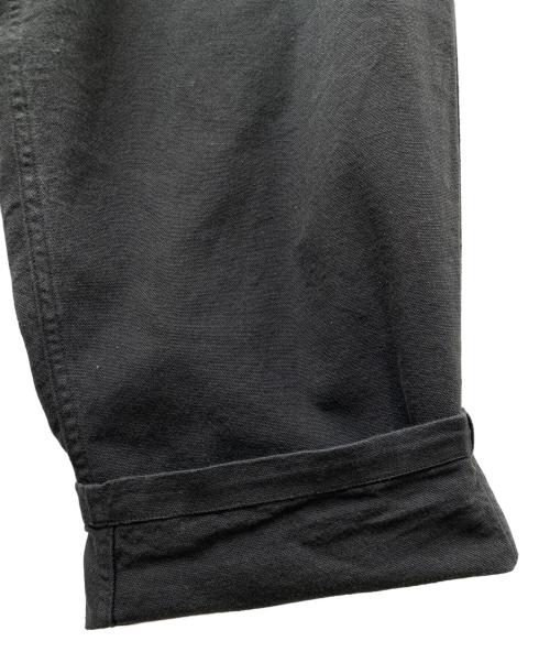 COMOLI（コモリ）COMOLI (コモリ) コットンダックステーパードパンツ ブラック サイズ:2の古着・服飾アイテム