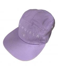 MM6 Maison Margiela（エムエムシックスメゾンマルジェラ）の古着「ロゴジェットキャップ」｜パープル