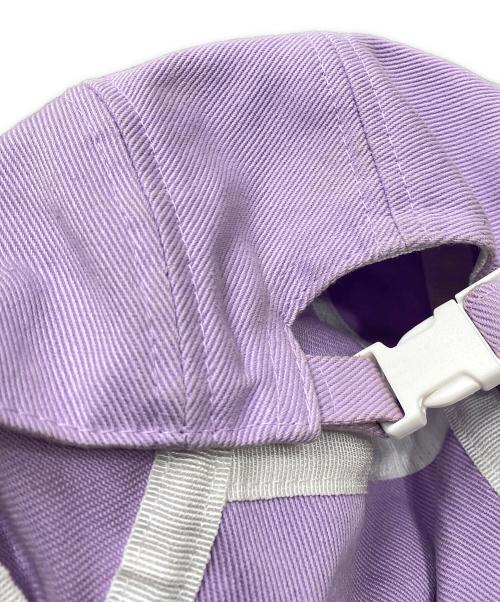 MM6 Maison Margiela（エムエムシックスメゾンマルジェラ）MM6 Maison Margiela (エムエムシックスメゾンマルジェラ) ロゴジェットキャップ パープルの古着・服飾アイテム