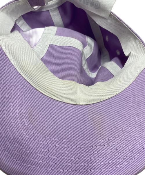 MM6 Maison Margiela（エムエムシックスメゾンマルジェラ）MM6 Maison Margiela (エムエムシックスメゾンマルジェラ) ロゴジェットキャップ パープルの古着・服飾アイテム