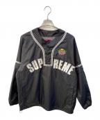 SUPREMEシュプリーム）の古着「22SS- Snap-Off Sleeve L/S Baseball Top」｜ブラック