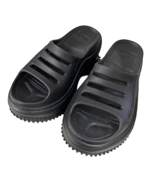 YELLO（イエロ）YELLO (イエロー) GILL PLATFORM SANDALS ブラック サイズ:Sの古着・服飾アイテム