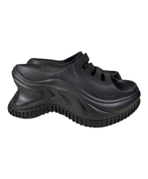 YELLO（イエロ）YELLO (イエロー) GILL PLATFORM SANDALS ブラック サイズ:Sの古着・服飾アイテム