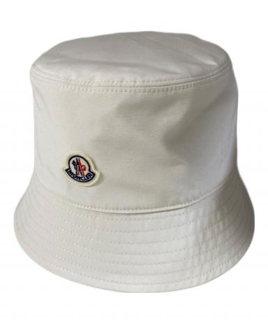 Moncler バケットリバーシブルハット ホワイト ブラック【タグ無し】 中古・古着通販】MONCLER (モンクレール) 25SS Polyester Blend Bucket
