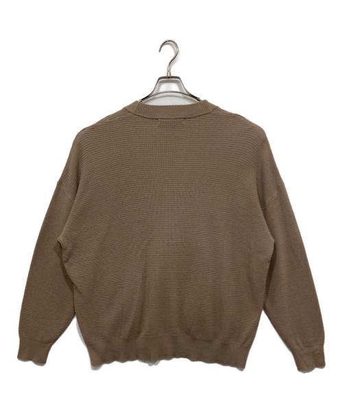VICTIM（ヴィクティム）VICTIM (ヴィクティム) BIG WAFFLE CARDIGAN / ビッグシルエットワッフルニットカーディガン ベージュ サイズ:Mの古着・服飾アイテム