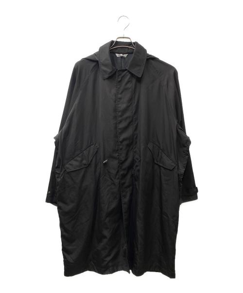 VICTIM（ヴィクティム）VICTIM (ヴィクティム) LONG COAT ロングフードコート ビッグシルエットモッズコート ブラック サイズ:SIZE Lの古着・服飾アイテム