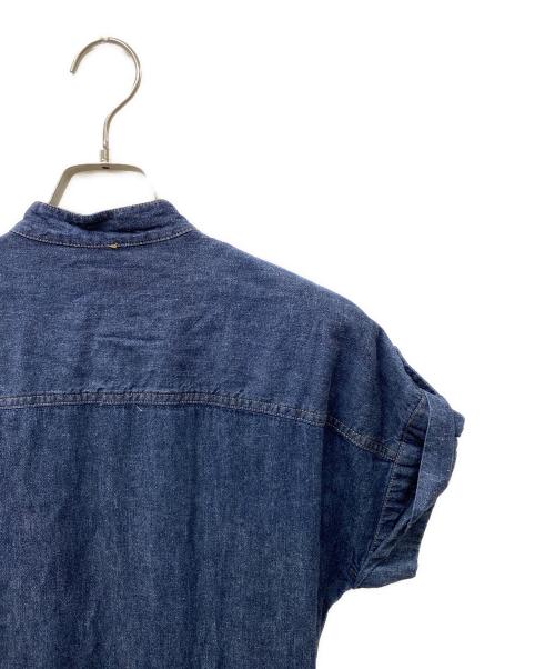 LAUREN RALPH LAUREN（ローレンラルフローレン）LAUREN RALPH LAUREN (ローレンラルフローレン) デニムティアードワンピース インディゴの古着・服飾アイテム