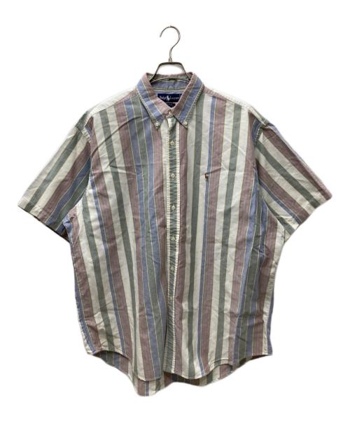 RALPH LAUREN（ラルフローレン）RALPH LAUREN (ラルフローレン) 90S BLAIRE ストライプシャツ マルチカラー サイズ:XLの古着・服飾アイテム