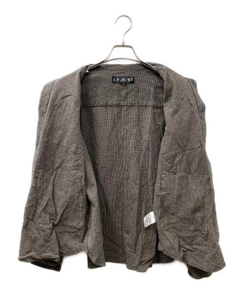 BAL（バル）BAL (バル) MULTI POCKET SHIRT GLEN PLAID ベージュ×ブラック サイズ:SIZE Lの古着・服飾アイテム