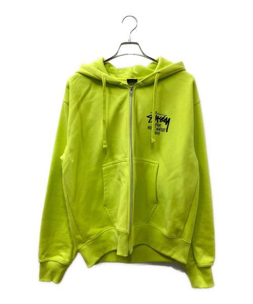 stussy（ステューシー）stussy (ステューシー) コラボジップパーカー イエロー サイズ:SIZE Mの古着・服飾アイテム