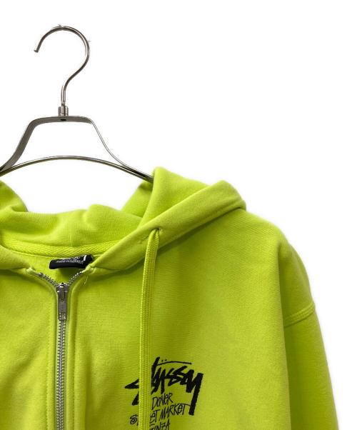stussy（ステューシー）stussy (ステューシー) コラボジップパーカー イエロー サイズ:SIZE Mの古着・服飾アイテム
