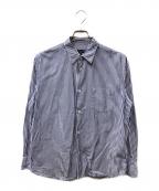 COMME des GARCONS HOMMEコムデギャルソン オム）の古着「ストライプシャツ」｜ホワイト×ブルー