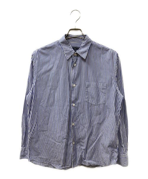 COMME des GARCONS HOMME（コムデギャルソン オム）COMME des GARCONS HOMME (コムデギャルソン オム) ストライプシャツ ホワイト×ブルー サイズ:Ｓの古着・服飾アイテム