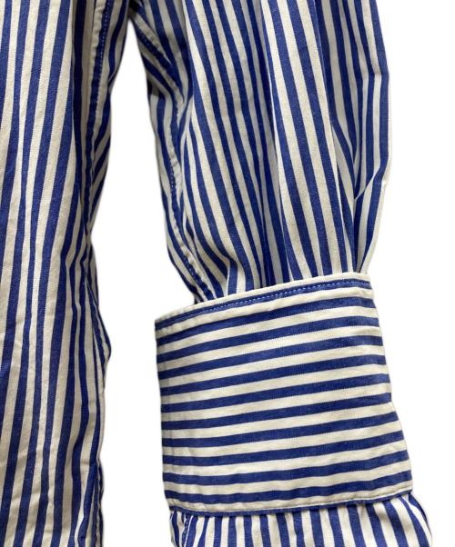 COMME des GARCONS HOMME（コムデギャルソン オム）COMME des GARCONS HOMME (コムデギャルソン オム) ストライプシャツ ホワイト×ブルー サイズ:Ｓの古着・服飾アイテム